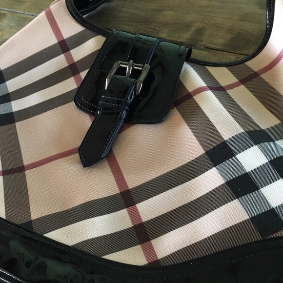 ❄️NWOT Burberry Nova Check Brook Hobo Bag❄️ - Picture 7 of 8